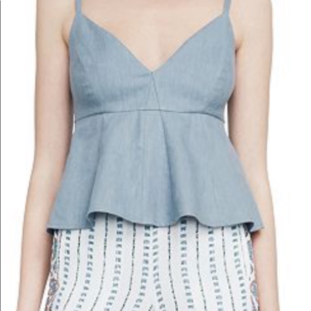 Bcbgmaxazria Meaghan Peplum Top
